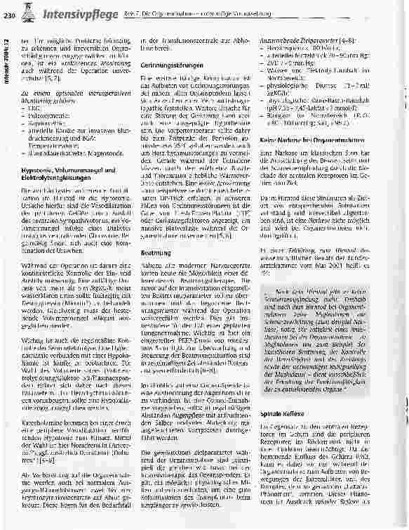 Vorschauseite 2: Die Organentnahme - notwendige Voraussetzung für eine erfolgreiche Transplantation