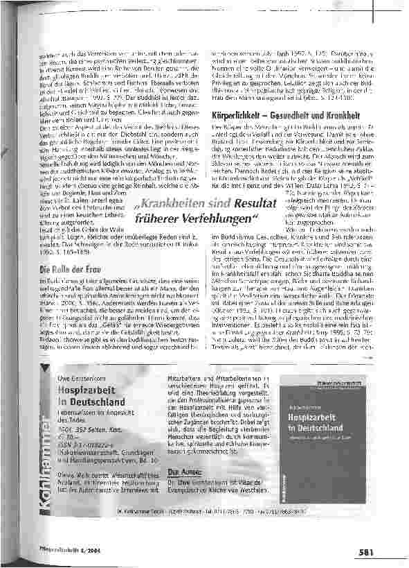 Vorschauseite 3: Die vier edlen Wahrheiten BuddhasSpirituelle Dimensionen des Pflegens -Teil 2