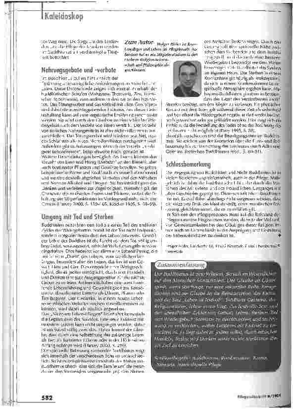 Vorschauseite 4: Die vier edlen Wahrheiten BuddhasSpirituelle Dimensionen des Pflegens -Teil 2