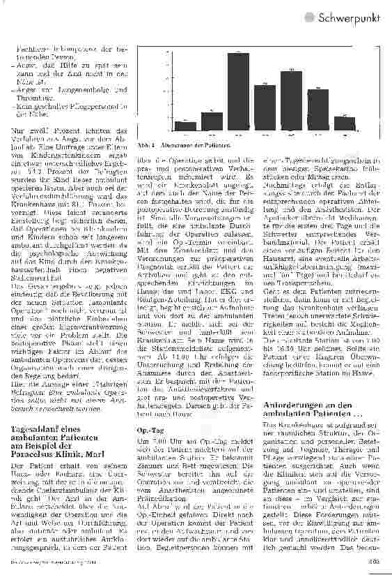 Vorschauseite 4: Ambulantes Operieren im Spannungsfeld zwischen Patient und Funktionsdienst