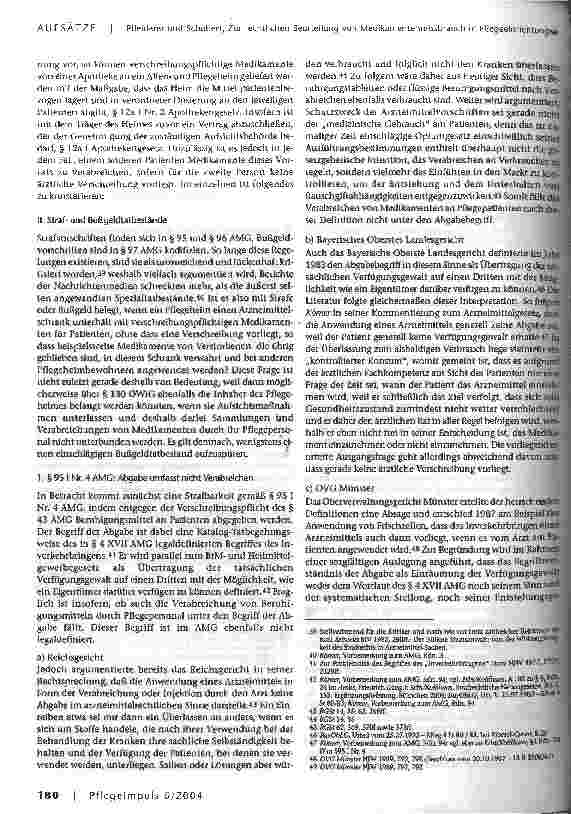 Vorschauseite 5: Zur rechtlichen Beurteilung von Medikamentenmissbrauch in Pflegeeinrichtungen