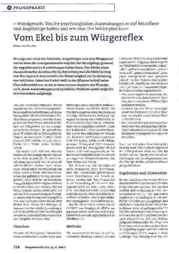 Vorschauseite 1: Vom Ekel bis zum Würgereflex