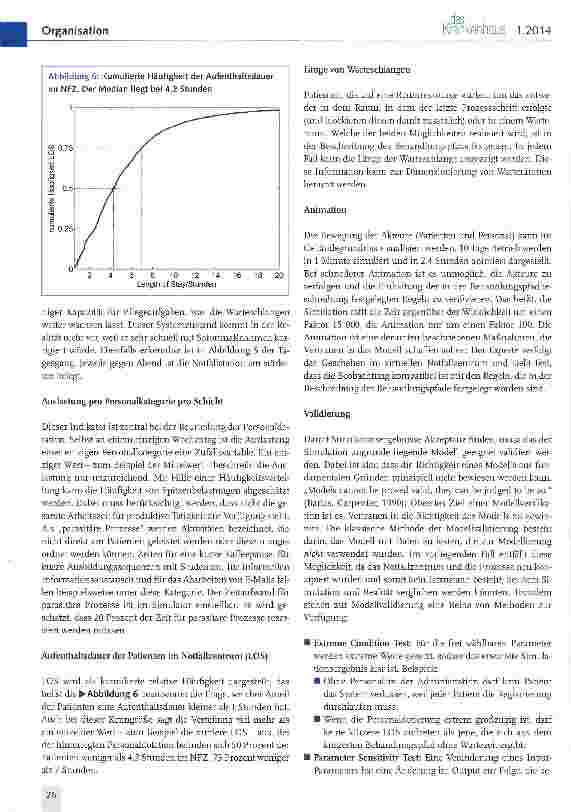 Vorschauseite 5: Prozess-Simulation des Universitären Notfallzentrums des Inselspitals Bern