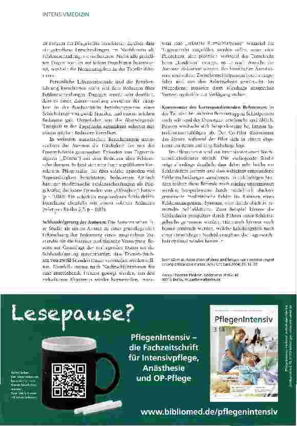 Vorschauseite 3: Führt Schlafmangel zu Fehlern?