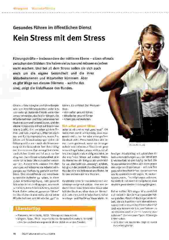 Vorschauseite 1: Kein Stress mit dem Stress
