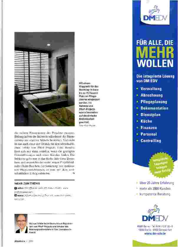 Vorschauseite 4: Privatheit im Pflegezimmer