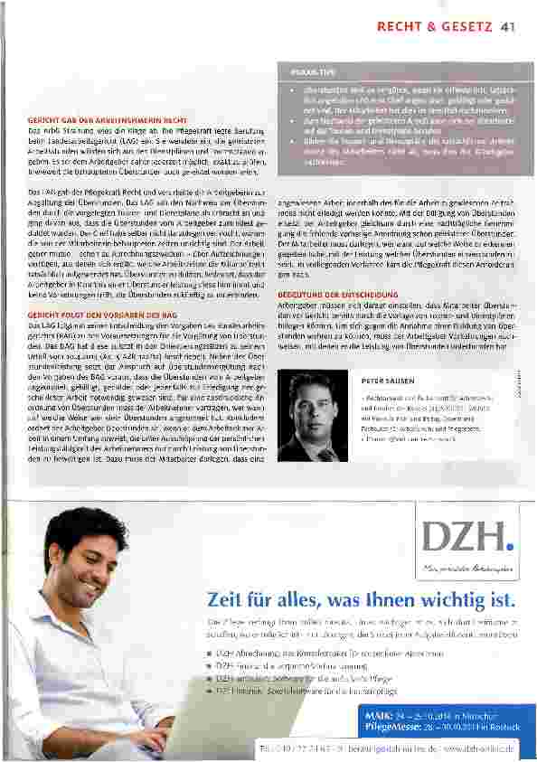 Vorschauseite 2: Überstunden: Geduldet heißt zahlen