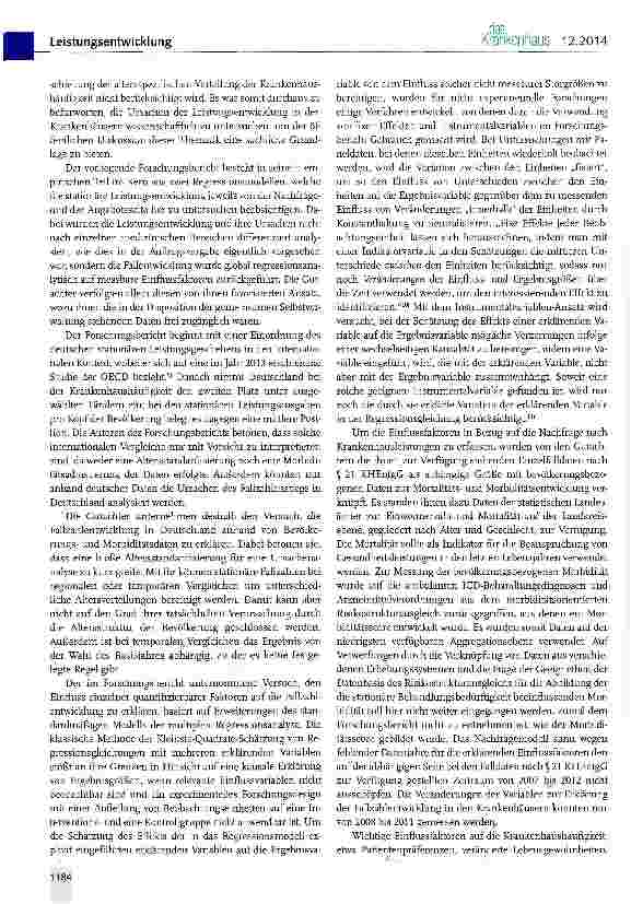 Vorschauseite 2: Forschungsauftrag zur Mengenentwicklung nach § 17 b Absatz 9 KHG