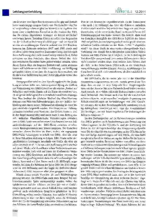 Vorschauseite 4: Forschungsauftrag zur Mengenentwicklung nach § 17 b Absatz 9 KHG