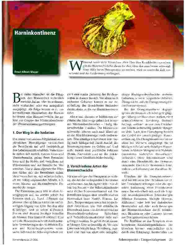 Vorschauseite 1: Harninkontinenz