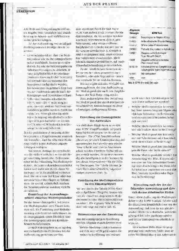 Vorschauseite 4: Einstufung von Medizinprodukten gemäß der Anlage 7 der RKI-Richtlinie und praktische Konsequenzen