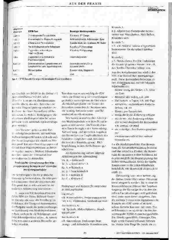 Vorschauseite 5: Einstufung von Medizinprodukten gemäß der Anlage 7 der RKI-Richtlinie und praktische Konsequenzen