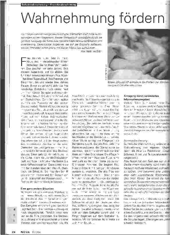 Vorschauseite 1: Wahrnehmung fördern