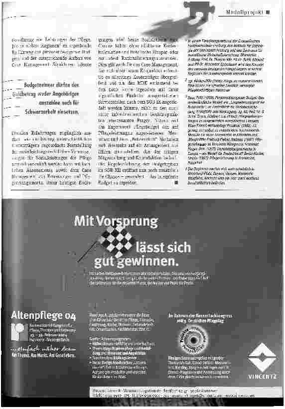 Vorschauseite 6: Wie es Euch gefällt: Personenbezogene Pflegebudgets proben den Auftritt