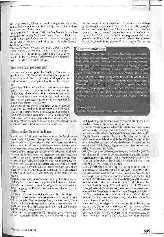 Vorschauseite 2: Soteria - eine HerausforderungAlternative Psychosenbehandlung
