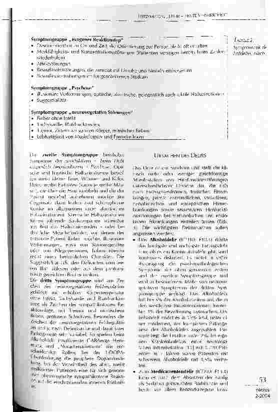 Vorschauseite 3: LEITSYMPTOM DELIR - AKUTE VERWIRRTHEIT