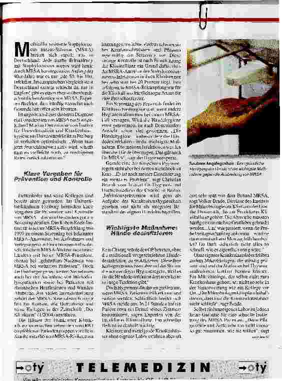 Vorschauseite 2: Strategiene gegen MRSA
