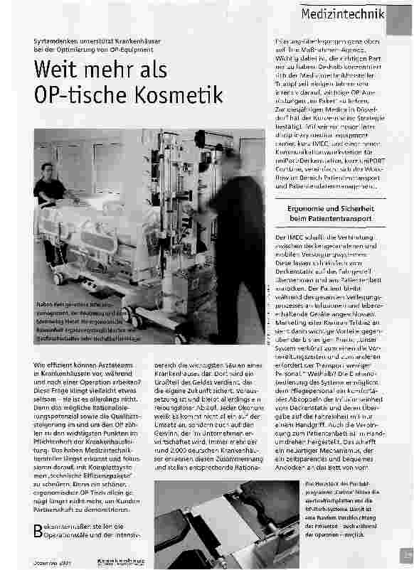 Vorschauseite 1: Weit mehr als OP-tische Kosmetik