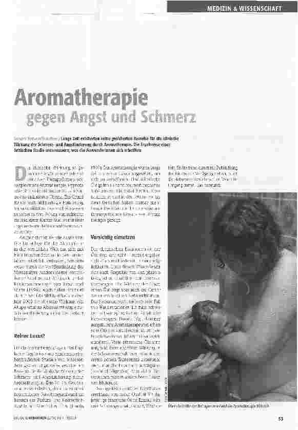 Vorschauseite 1: Aromatherapie gegen Angst und Schmerz