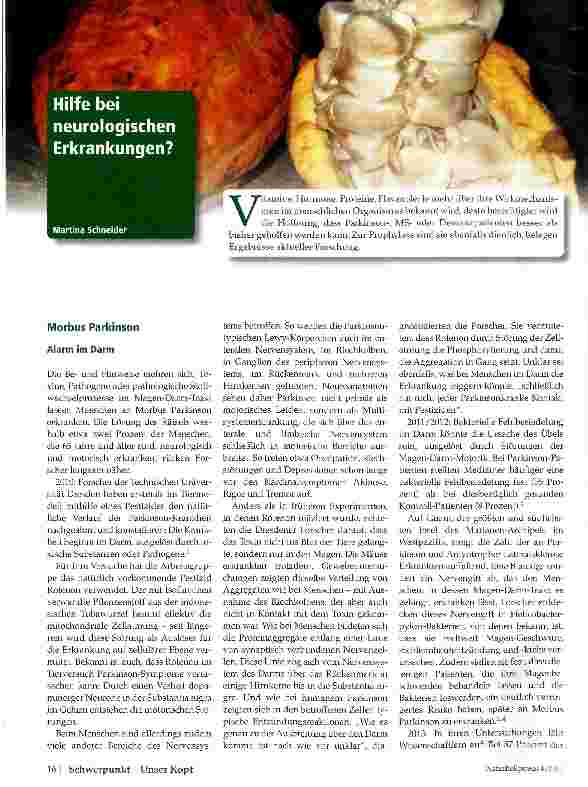 Vorschauseite 1: Hilfe bei neurologischen Erkrankungen?