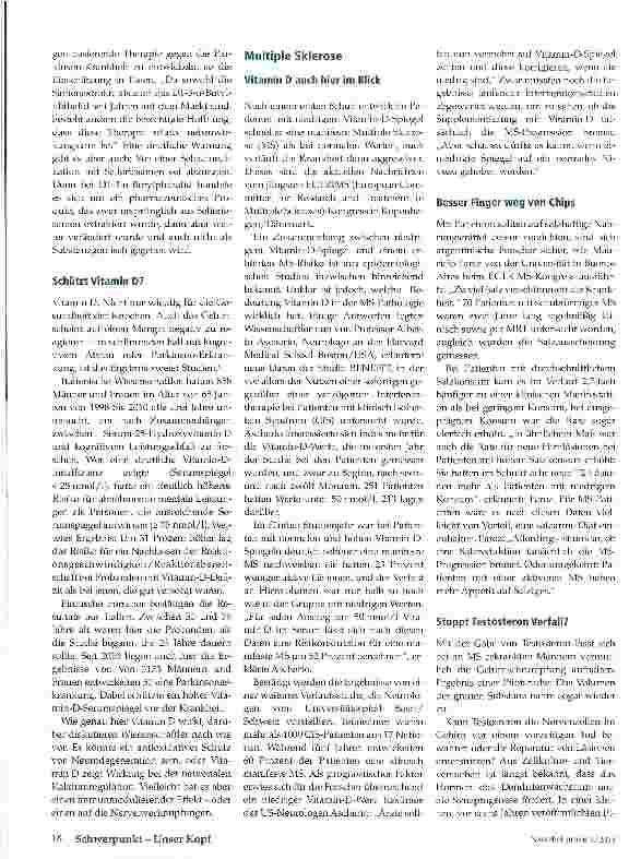Vorschauseite 3: Hilfe bei neurologischen Erkrankungen?