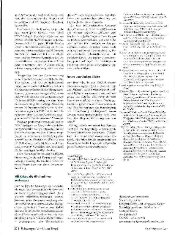 Vorschauseite 5: Hilfe bei neurologischen Erkrankungen?