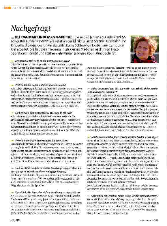 Vorschauseite 1: Nachgefragt... BEI DAGMAR LIIMDEMAIMIM-WITTKE