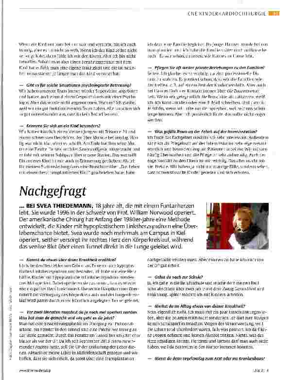 Vorschauseite 2: Nachgefragt... BEI DAGMAR LIIMDEMAIMIM-WITTKE