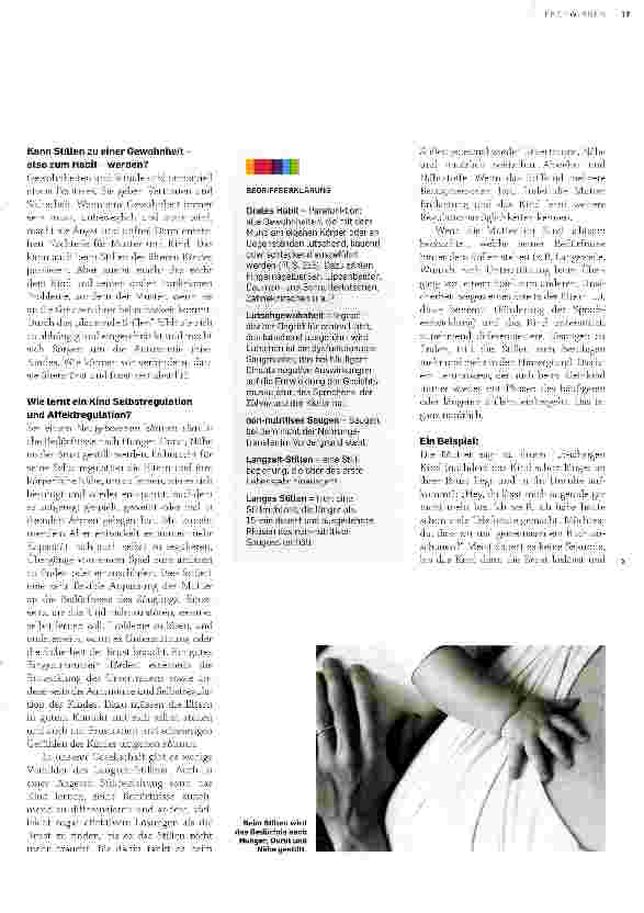 Vorschauseite 2: Langes Stillen -Nutzen oder Risiko?