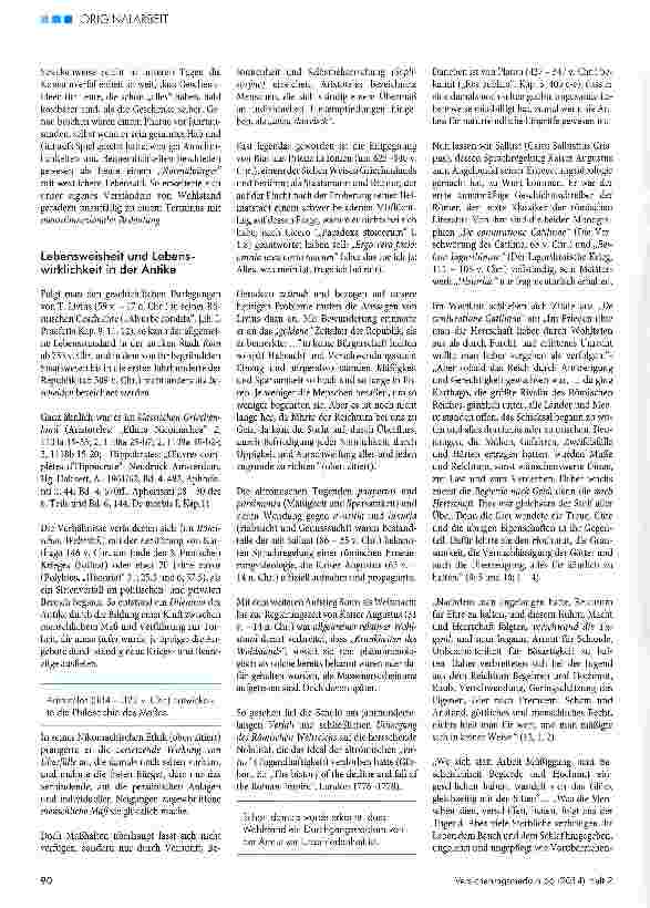 Vorschauseite 3: Weiterleben im Überfluss in der antiken und modernen Welt aus medizinund kulturhistorischer Sicht