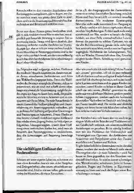 Vorschauseite 2: Psychosoziale Beratung -eine Dienstleistung mit Zukunft
