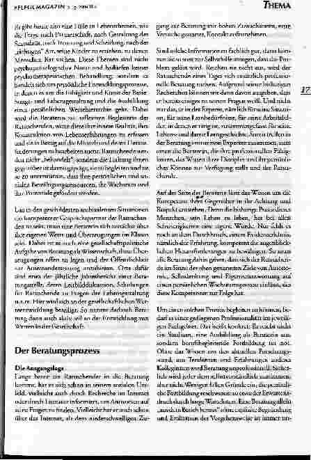 Vorschauseite 3: Psychosoziale Beratung -eine Dienstleistung mit Zukunft
