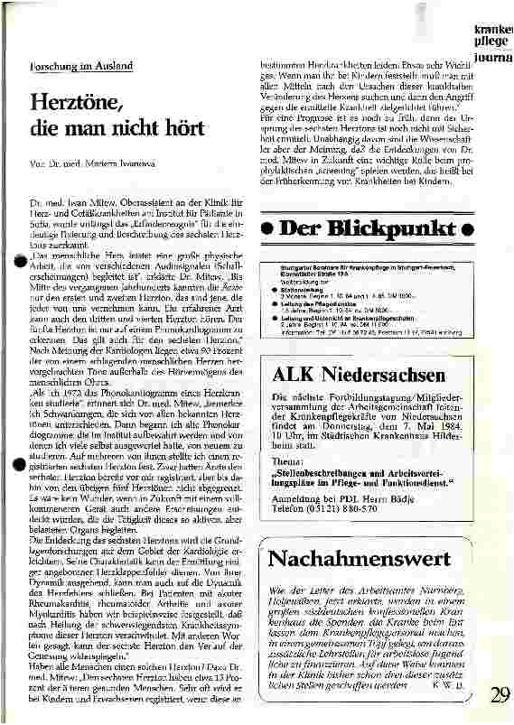 Vorschauseite 1: Herztöne, die man nicht hört