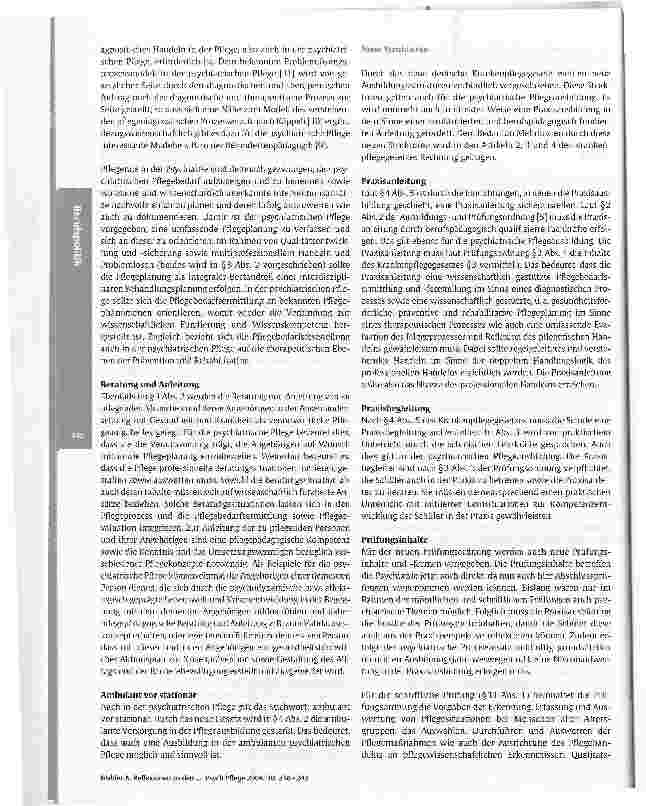 Vorschauseite 3: Reflexionen zu den Anforderungen des neuen deutschen Krankenpflegegesetzes für die psychiatrische PflegeAusgewählte Aspekte zu Inhalten, Strukturen und Verantwortungen