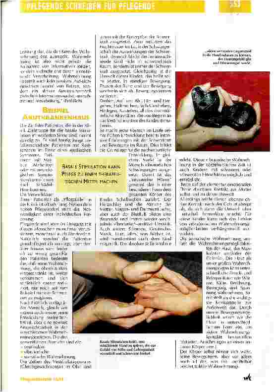 Vorschauseite 2: Die Basale Stimulation Notwendigkeit und Problematik der Integration in die Krankenpflege