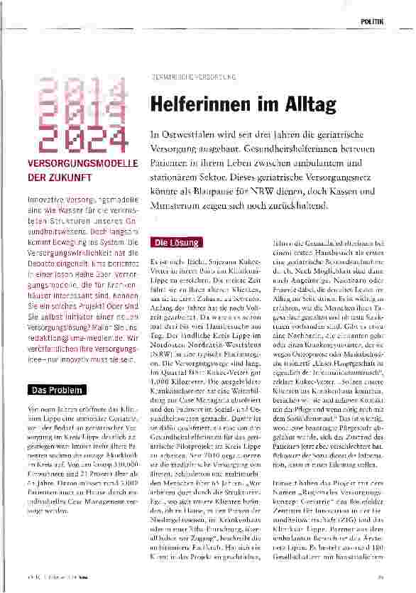 Vorschauseite 1: Helferinnen im Alltag
