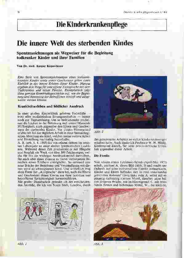 Vorschauseite 1: Die innere Welt des sterbenden Kindes