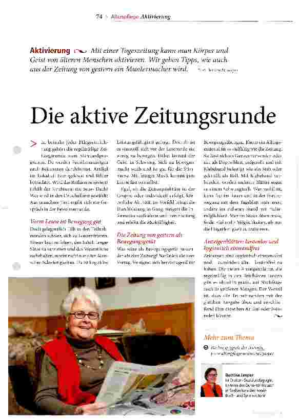 Vorschauseite 1: Die aktive Zeitungsrunde