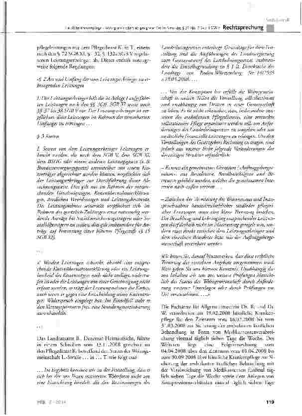 Vorschauseite 2: Häusliche Krankenpflege - Wohngemeinschaft als geeigneter Ort im Sinne des § 37 Abs. 2 Satz 1 SGB V SGB V § 13 Abs. 3 Satz 1, § 37; HKP-R § 6 Abs. 6