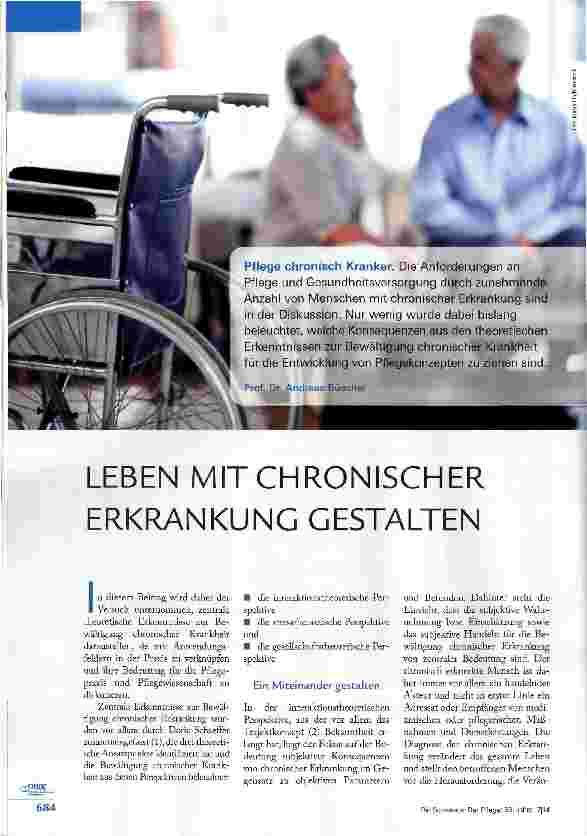 Vorschauseite 1: LEBEN MIT CHRONISCHER ERKRANKUNG GESTALTEN