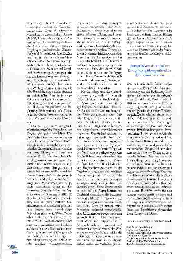 Vorschauseite 3: LEBEN MIT CHRONISCHER ERKRANKUNG GESTALTEN