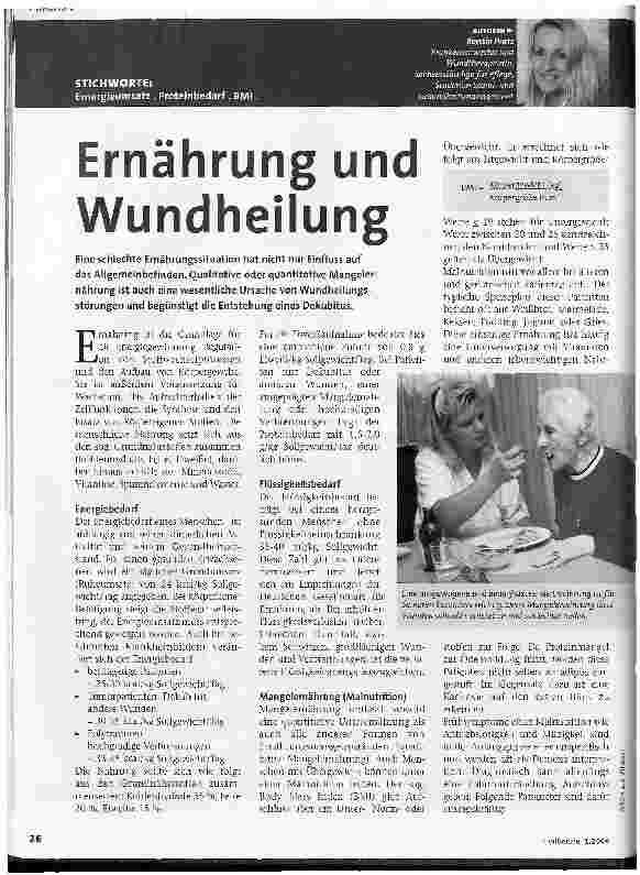 Vorschauseite 1: Ernährung und Wundheilung