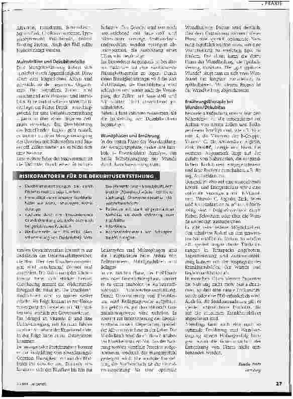 Vorschauseite 2: Ernährung und Wundheilung