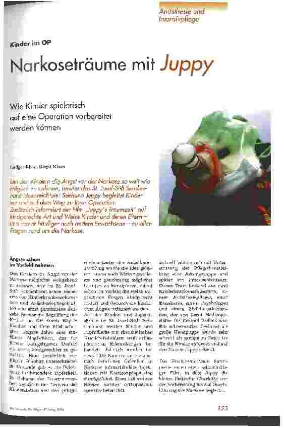 Vorschauseite 1: Narkoseträume mit Juppy