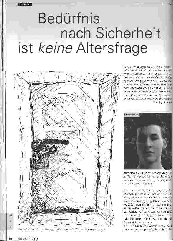 Vorschauseite 1: Bedürfnis nach Sicherheit ist keine Altersfrage