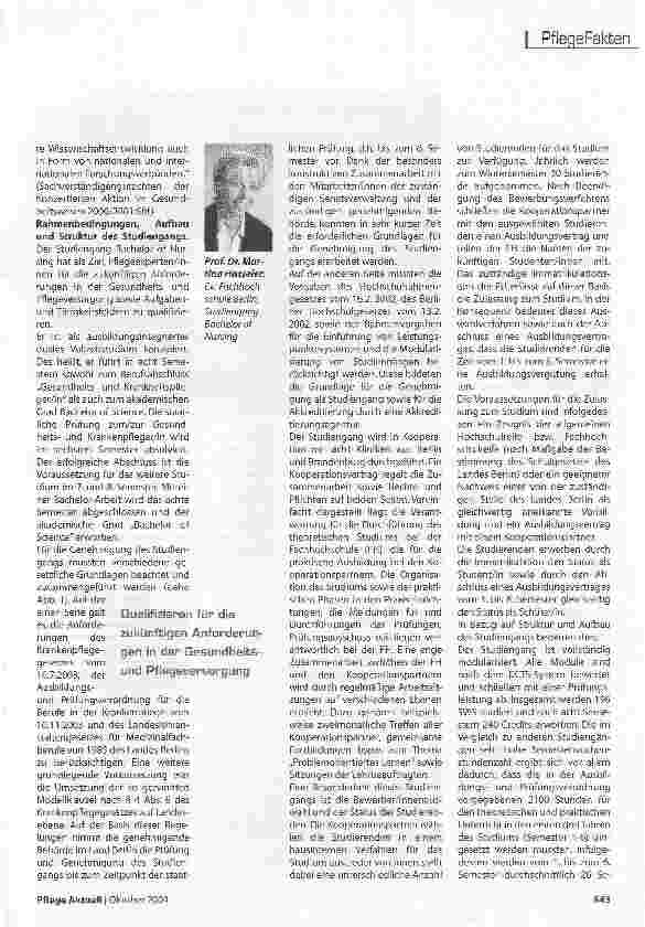 Vorschauseite 2: Bachelor of NursingAusbildung
