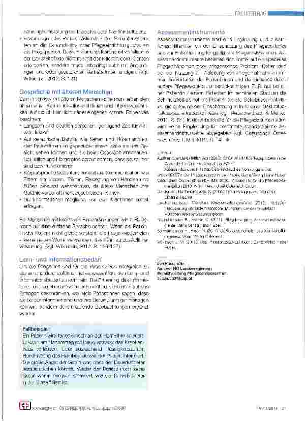 Vorschauseite 4: Das pflegerische Assessment