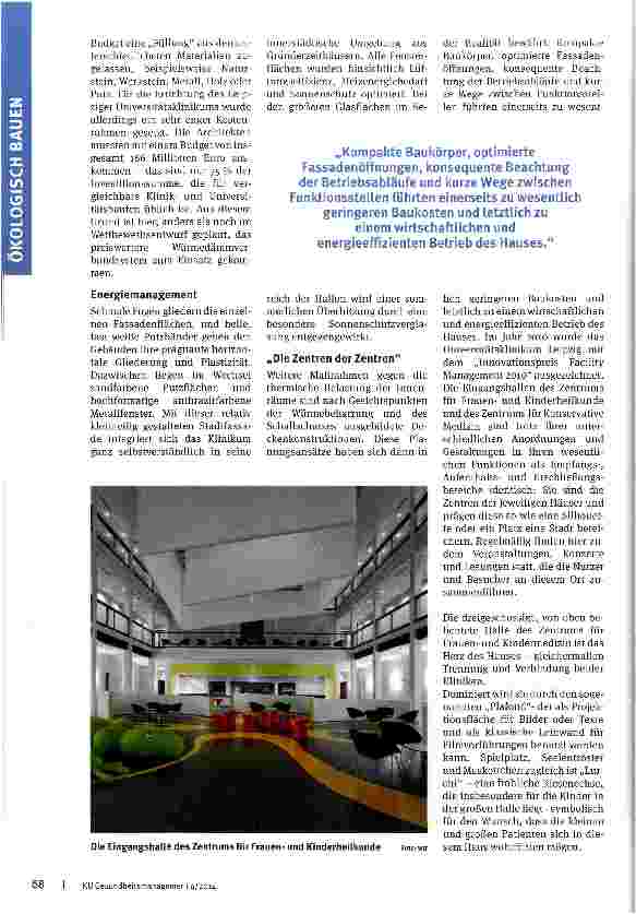 Vorschauseite 3: Campus als Gesundheitsboulevard
