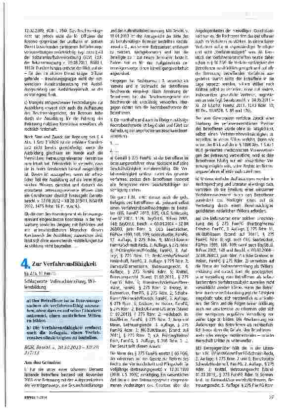 Vorschauseite 1: Zur Verfahrensfähigkeit