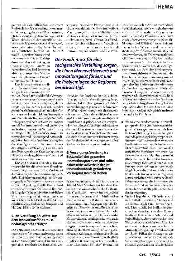 Vorschauseite 6: 8 Thesen zum Innovationsfonds